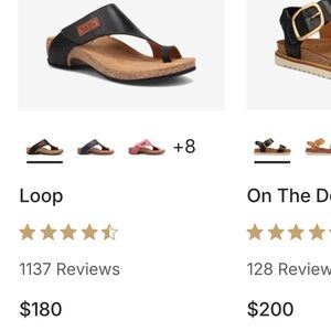 Taos The Loop Black Sandals